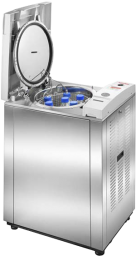 Tuttnauer freestanding laboratory autoclave with glassware loading rack