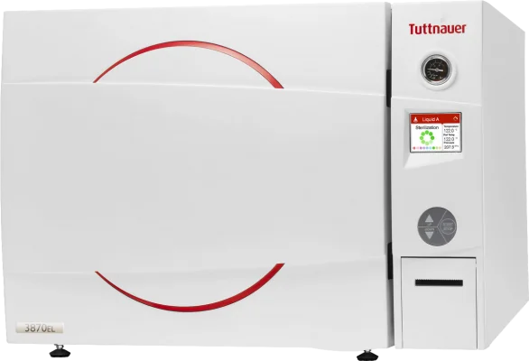 Tuttnauer front-loading benchtop laboratory autoclave
