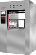 BSL biohazard containment autoclave with loading rack