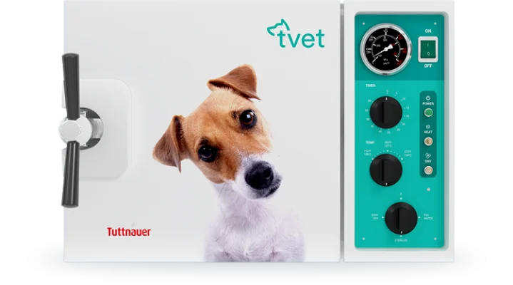 Tuttnauer tvet tabletop veterinary autoclave